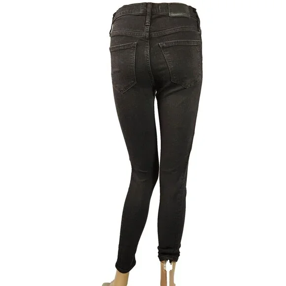 Madewell Roadtripper Bennet Black Skinny Jeans Women's Size 25 - Picture 2 of 8